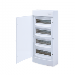 SURFACE MOUNTING 48 MODULES 4 ROWS WHITE DOOR 282N48CW SURFACE MOUNTING 48 MODULES 4 ROWS WHITE DOOR 282N48CW