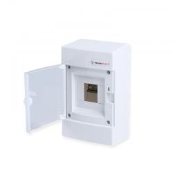 SURFACE MOUNTING FOR 4 MODULES 1 ROW WHITE DOOR 282N4CW SURFACE MOUNTING FOR 4 MODULES 1 ROW WHITE DOOR 282N4CW