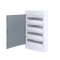 SURFACE MOUNTING FOR72 MODULES 4 ROWS TRANSPARENT DOOR 282N4X18C