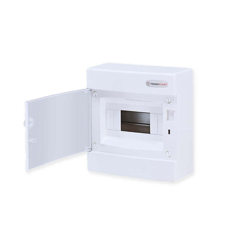 SURFACE MOUNTING 8 MODULES 1 ROW WHITE DOOR 282N8CW