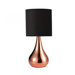 TABLE LAMP BRASS SHADE 1ΧE14 BELLATRIS KS1178T1CP TABLE LAMP BRASS SHADE 1ΧE14 BELLATRIS KS1178T1CP
