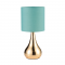 TOUCH TABLE LAMP 1ΧΕ14 METAL PETROL+BRASS 15ΧΗ34CM BELLATRIS KS1178T1MG