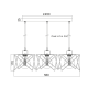 PENDANT METAL BLACK 3ΧE27 ANDY KS1462P3BK PENDANT METAL BLACK 3ΧE27 ANDY KS1462P3BK