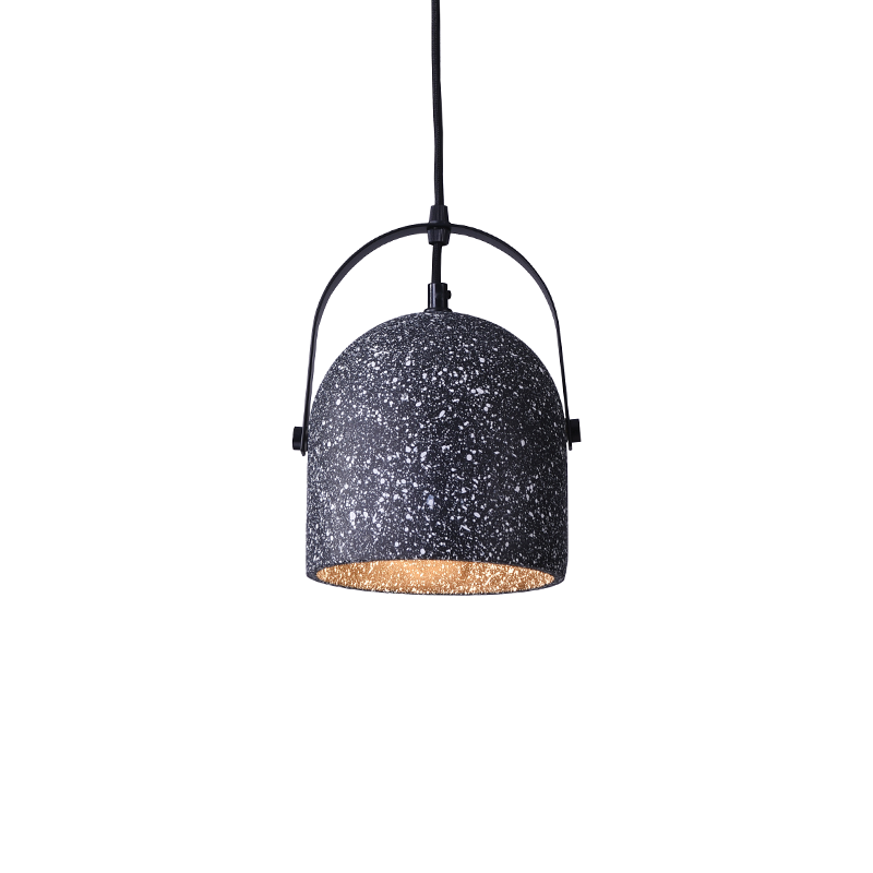 PENDANT 1ΧΕ27 BLACK CEMENT D16XH130CM CARAMELO KS411P16B