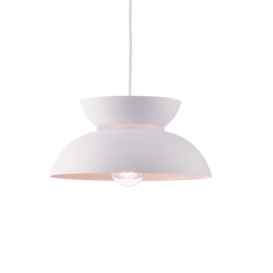 PENDANT 1ΧΕ27 METALIC WHITE D29XH120CM AEOLUS KS871P29WH