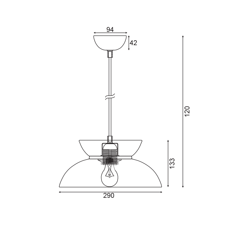 PENDANT 1ΧΕ27 METALIC WHITE D29XH120CM AEOLUS KS871P29WH PENDANT 1ΧΕ27 METALIC WHITE D29XH120CM AEOLUS KS871P29WH