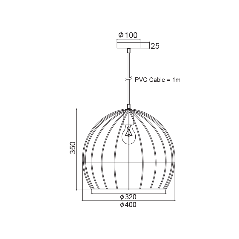 WALL LAMP 1 Χ Ε27 BLACK 50Χ11Χ8 CM METALIC PROMETHEUS KS202940BK