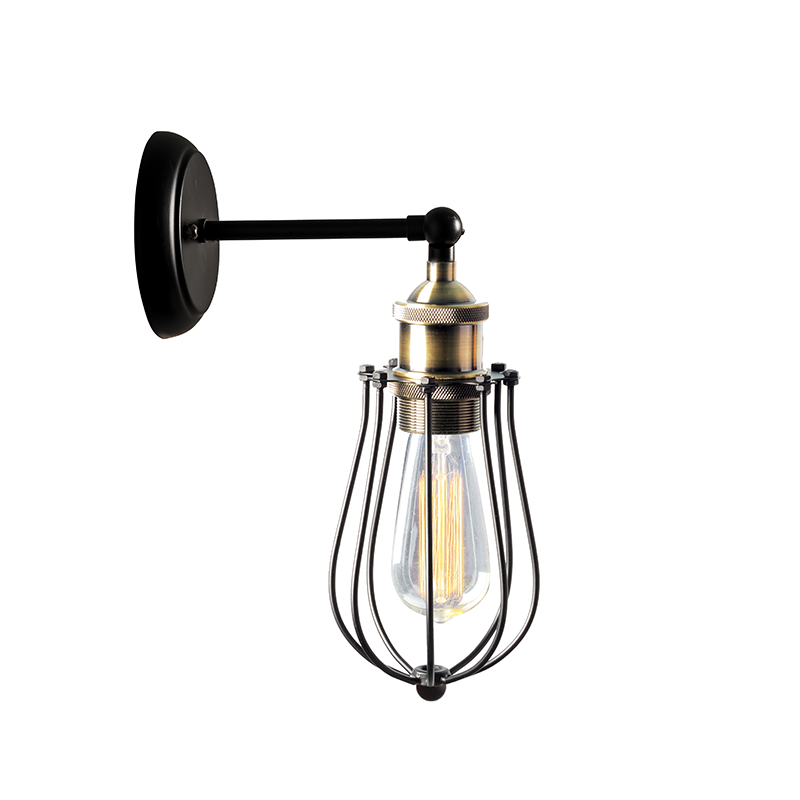WALL LAMP BLACK 1 Χ Ε27 D10CM METALIC SOTIS KS2047W1BK WALL LAMP BLACK 1 Χ Ε27 D10CM METALIC SOTIS KS2047W1BK