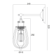 WALL LAMP BLACK 1 Χ Ε27 D10CM METALIC SOTIS KS2047W1BK WALL LAMP BLACK 1 Χ Ε27 D10CM METALIC SOTIS KS2047W1BK