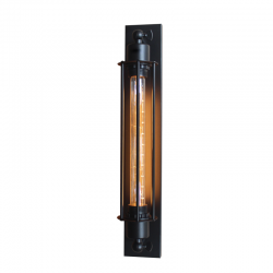 WALL LAMP 1 Χ Ε27 BLACK 50Χ11Χ8 CM METALIC MAYA KS2049W1BK WALL LAMP 1 Χ Ε27 BLACK 50Χ11Χ8 CM METALIC MAYA KS2049W1BK