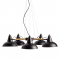 PENDANT METALIC 5XE27 BLACK SOLON KS2025P5BK