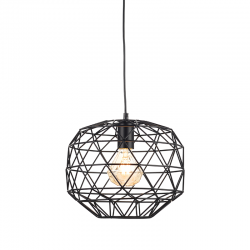 PENDANT 1ΧΕ27 METAL BLACK GRID Φ30ΧΗ130CM ALADDIN KS180430PB PENDANT 1ΧΕ27 METAL BLACK GRID Φ30ΧΗ130CM ALADDIN KS180430PB