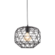 PENDANT 1ΧΕ27 METAL BLACK GRID Φ30ΧΗ130CM ALADDIN KS180430PB