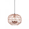 PENDANT 1ΧΕ27 METAL COPPER GRID Φ30ΧΗ130CM ALADDIN KS180430PC