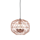 PENDANT 1ΧΕ27 METAL COPPER GRID Φ30ΧΗ130CM ALADDIN KS180430PC