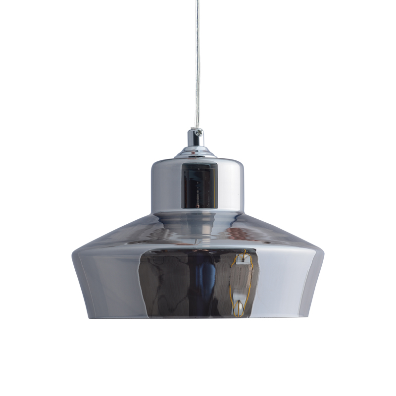 NETTO PENDANT GLASS GREY D18CM 1ΧG9 KS1436P121CH NETTO PENDANT GLASS GREY D18CM 1ΧG9 KS1436P121CH