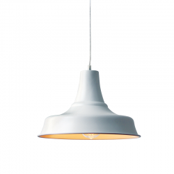 WHITE BELL D28 1XE27 METALLIC STOOGES KS1477P1WH