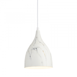 PENDANT 1ΧΕ27 METALIC MARBLE COLOR Φ17Χ23CM ROXANNE KS174317MR