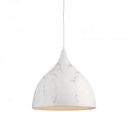 PENDANT 1ΧΕ27 METALIC MARBLE COLOR Φ35Χ31CM ROXANNE KS174335MR
