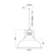 METALLIC BELL 1XE27 BLACK WITH WHITE STAMPS D31XH23CM GAIA KS184331BW METALLIC BELL 1XE27 BLACK WITH WHITE STAMPS D31XH23CM GAIA KS184331BW