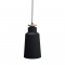 PENDANT 1ΧΕ27 METALIC BLACK+WOOD Φ20ΧΗ140CM AENEAS KS1987PBW