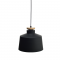 PENDANT 1ΧΕ27 METALIC BLACK+WOOD Φ30ΧΗ120CM AENEAS KS198830PBW