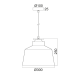 PENDANT 1ΧΕ27 METALIC BLACK+WOOD Φ30ΧΗ120CM AENEAS KS198830PBW PENDANT 1ΧΕ27 METALIC BLACK+WOOD Φ30ΧΗ120CM AENEAS KS198830PBW