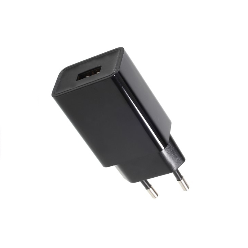 USB ADAPTOR BLACK 230VAC (0.45A) / 5VDC (1A) USBPLUG