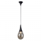 PENDANT LIGHT 1XE14 BLACK METAL   AMBER GLASS D16CM ATENA OD53421BK