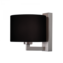 WALL L/F 1ΧΕ27 METAL NICKEL+BLACK Φ18XΗ20CM CIRCE OD5612BN