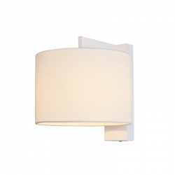 WHITE METAL WALL LIGHT WITHE WHITE SHADE CIRCE OD5612W WHITE METAL WALL LIGHT WITHE WHITE SHADE CIRCE OD5612W