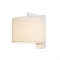 WHITE METAL WALL LIGHT WITHE WHITE SHADE CIRCE OD5612W