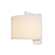 WHITE METAL WALL LIGHT WITHE WHITE SHADE CIRCE OD5612W