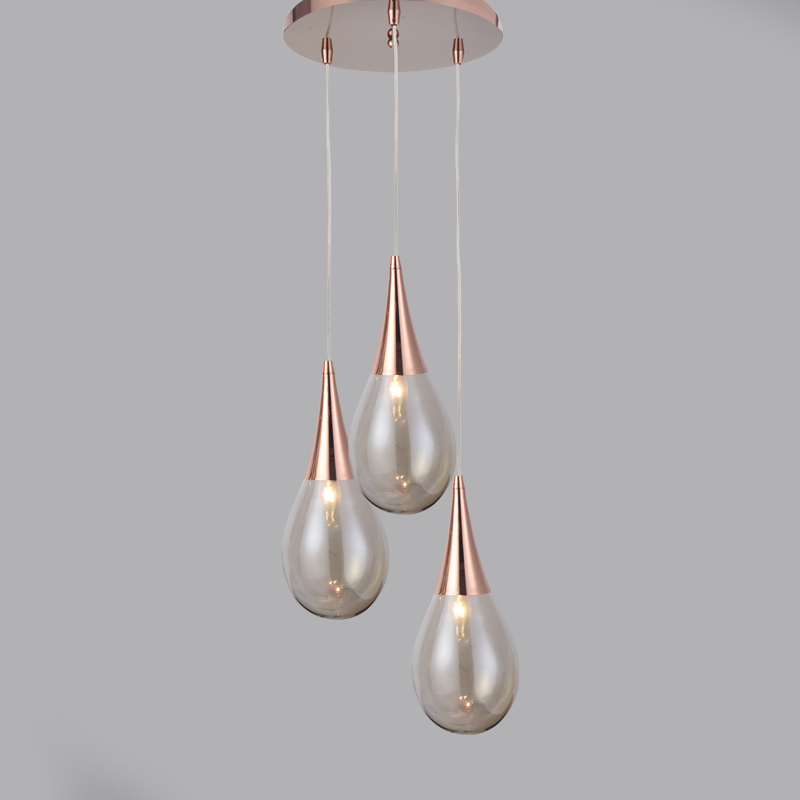 PENDANT GLASS 3XE14 CHROME BALLS ATENA OD53423RCP PENDANT GLASS 3XE14 CHROME BALLS ATENA OD53423RCP