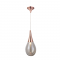 METALLIC PENDANT, COPPER COLOR, 1XE14 AMBER GLASS D16cm ATENA OD53421CP
