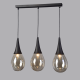 PENDANT GLASS 3XE14 AMBER BALLS ATENA OD53423SBK