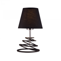 TABLE LAMP BLACK SHADE1XE27 METAL SPIRAL LAGOS OYD10134BTL1 TABLE LAMP BLACK SHADE1XE27 METAL SPIRAL LAGOS OYD10134BTL1