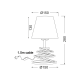 TABLE LAMP BLACK SHADE1XE27 METAL SPIRAL LAGOS OYD10134BTL1 TABLE LAMP BLACK SHADE1XE27 METAL SPIRAL LAGOS OYD10134BTL1