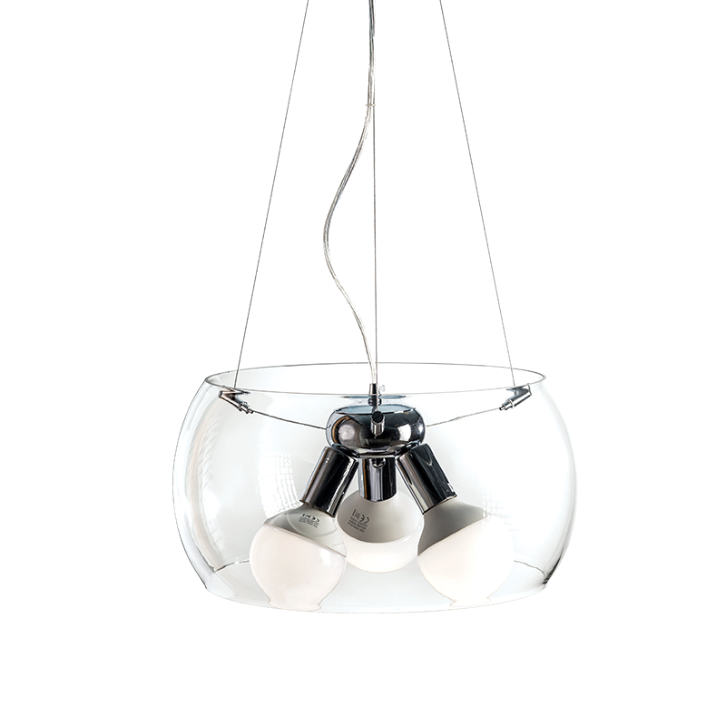 PENDANT 3X60W E27 D40 H128 GLASS PONTIAC CX1009P40CL
