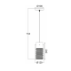 PENTANT GLASS 1X14 DALI FW50501