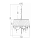 PENDANT CLOTH - CRYSTALS 5ΧE14 PENELOPE FMD968305 PENDANT CLOTH - CRYSTALS 5ΧE14 PENELOPE FMD968305