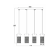 PENDANT TRACK GLASS 4XΕ14 DALI FW50504