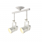 PHASING OUT CEILING 2ΧΕ27 METAL WHITE GOLD PATINΑ 17X44XH38CM POMPEII OD61012AW