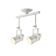 PHASING OUT CEILING 2ΧΕ27 METAL WHITE GOLD PATINΑ 17X44XH38CM POMPEII OD61012AW