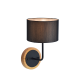 WALL MOUNTED 1ΧΕ27 METAL BLACK/ ABAZOUR+WOOD 22X18ΧΗ31CM YASMINE OD6508WBK WALL MOUNTED 1ΧΕ27 METAL BLACK/ ABAZOUR+WOOD 22X18ΧΗ31CM YASMINE OD6508WBK