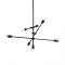 PENDANT 7XE27 METAL COLOR BLACK Φ80ΧΗ130CM LUTHER OD680107BK