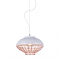 PENDANT 1XE27 METAL WHITE+COPPER Φ40ΧΗ150CM LETO OD5396
