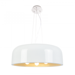 PENDANT LUMINAIRE 3XE27 METAL WHITE D48CM SALON OD5390MW