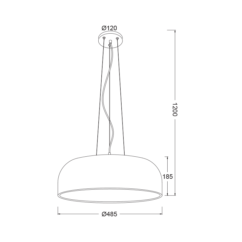 PENDANT LUMINAIRE 3XE27 METAL WHITE D48CM SALON OD5390MW PENDANT LUMINAIRE 3XE27 METAL WHITE D48CM SALON OD5390MW