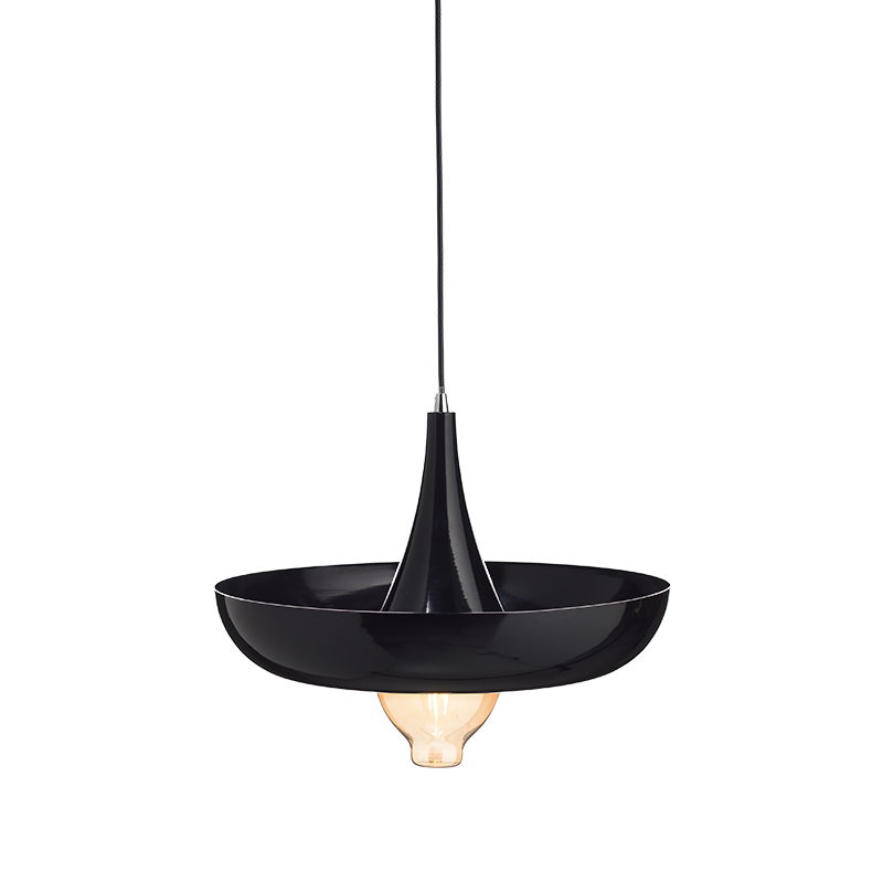 PENDANT 1XE27 METALIC BLACK Φ40ΧΗ120CM SOBRERO OD5435BK